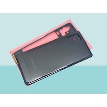Tkgz Samsung Galaxy Uyumlu M51 Full Kasa Arka Kapak Batarya Kapağı - Siyah Çok Renkli