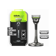 Gillette Labs Peeling Çubuklu Tıraş Seti - Seyahat Çantalı, 3 Yedek Bıçak Ve Manyetik Stand