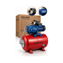 Heilber Ba0115367 Jet750 Ah Otomatik Basınç Kontrollü Elektrikli Hidrofor Su Pompası 50 L Yatay Paslanmaz
