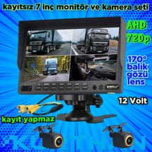 7 İnç Kayıtsız Ekran Ve 2 Adet Ahd 720p 170'' Geniş Açılı Kamera