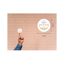 İngilizce Cinsiyet Partisi Etiketi Girl Or Boy Erkek Mi Kız Mı Çocuk Mat Sticker 4 Cm 90 Adet Çok Renkli