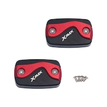 Dinosaurs Xmax Logosu Kırmızı Yamaha Yamaha Xmax3002 015-2018 Modifiye Fren Yağı Deposu Kapağı Pompa Kapağı Yağ İçin Uygundur Gosterildigi Gibi