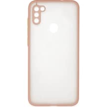 Samsung Galaxy A11 Kılıf Montreal Silikon Kapak - Pembe Düz Renkli