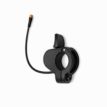 E Bike Elektrikli Bisiklet Parmak Gaz Kolu Su Geçirmez Julet Soket 3 Pinli 22 Cm Kablolu Siyah