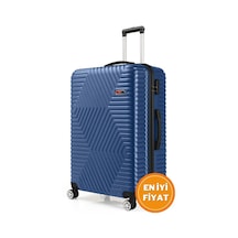 G&d Polo Suitcase Abs Çivit Mavi Büyük Boy Valiz 600.05-b