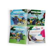 Kaptan Pengu ve Arkadaşları Etkinlik Kitapları Seti - 4 Kitap Takım - 4 - 5 - 6 - 7+ Yaş - Reyha Cerit Bala - Burhan Yayıncılık