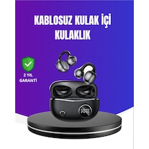 Ergonomik Klipsli Kablosuz Kulaklık 30 Saat Pil Ve Dokunmatik Kontrol Özelliği -