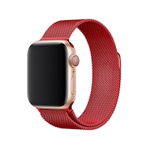 Watch 38mm Metal Mıknatıslı Kordon - Kırmızı
