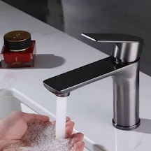Faumix ANT0090 Lavabo Bataryası Antrasit Gri Pirinç