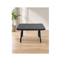 Maxi Boy Katlanır Kamp, Piknik, Balkon Ve Bahçe Masası 78,5 X 55 X 57,5 Cm Çok Amaçlı Portatif Masa Siyah