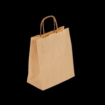 Kraft Renk Çanta Burgu Saplı 33x20x33 -25 Adetli