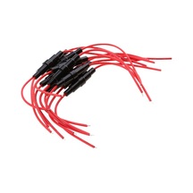 10 Adet Sigorta Tutucu 2.4mm 22awg Tel 6x30mm Hızlı Darbe