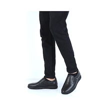 Berenni E835 Siyah Kauçuk %100 Deri Erkek Casual Ayakkabı 001