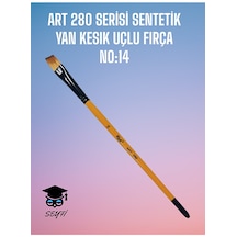 N0:14 Art 280 Serısı Sentetık Yan Kesık Uclu Fırca