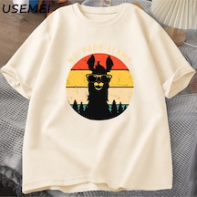 Flood Of Style Erkekler T Shirt Rahat Komik Soğuk Palmer Tshirt Rahat O Boyun Pamuk Kısa Kollu Erkek Tasarım Haki