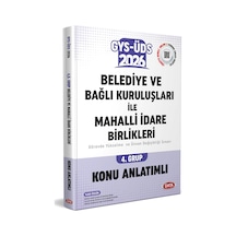Data 2026 Gys Üds Belediye Ve Bağlı Kuruluşları İle Mahalli İdare Birlikleri 4. Grup Konu Anlatımlı Data Yayınları