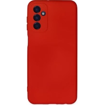 Newface Samsung Galaxy Uyumlu M23 Kılıf Nano İçi Kadife Silikon - Kırmızı Diğer