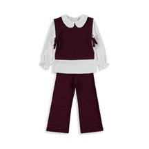 Civil Girls Yakalı 6-9 Yaş Takım - Bordo