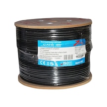 Ztech 305m 0.57mm 23awg Outdoor Cat6 Kablo Sıyah