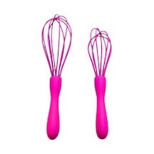 2'li Slikon Ergonomik Çırpıcı Karıştırıcı Yumurta Çırpıcı Pasta Sos Çırpıcı Silikon 2 Tr Bulaşık Mak Diğer