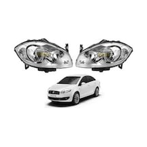 Fiat Lınea Ön Far Motorlu Takımı Sağ Sol 2 Adet Eser