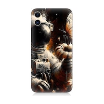 Apple Uyumlu iPhone 12 Uyumlu Uzay Astronotu Desenli Silikon Kılıf -