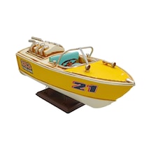 Dekoratif Metal Hız Botu Sürat Teknesi 32cm