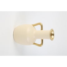 Vitale Krem Seramik Kulplu Küp 13 13 23 Cm Ak.la0046 Renkli