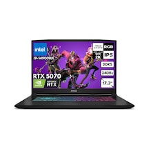 MSI Katana 17 HX B14WGK-048XTRHMF33 i9-14900HX 64 GB 4 TB SSD RTX5070 17.3" W11P Dizüstü Bilgisayar