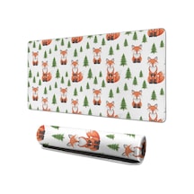 Fox Büyük Oyun Mouse Pad 31.5x15.7 Inch,kaymaz Kauçuk,masaüstü, Dizüstü Ve Kablosuz Fare İçin-a19