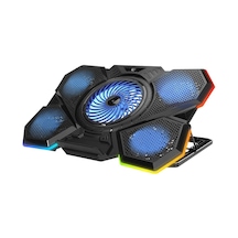 Addison Rampage Ad-rc13 Bellatrıx Siyah 5 Fan 2 Usb Rgb Işıklı 15"-17" Notebook Soğutucu Stand
