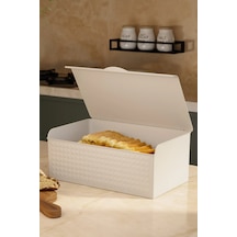 Four Desenli Ekmeklik 34 Cm Ekmek Kutusu Bakliyat Saklama Kabı