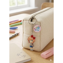 Owl Bag Doki Doki Literatüre Club - Sayori Karakteri Desenli Acrylic Anahtarlık Çanta Süsü Mıx