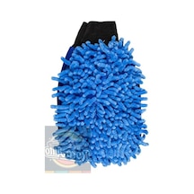 Yüksek Kaliteli Mikrofiber Araç Yıkama Eldiveni - Mavi 256