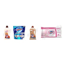 Bingo Ahşap Tem. 1 L + Bulaşık Tab. 36'lı + Ahşap Temizleyici 1lt + Yüzey Tem.havlusu 96'lı 4'lü Set 2'li Set