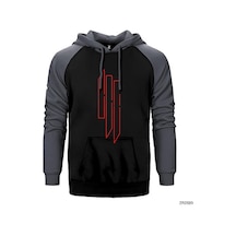 Skrillex Outline Sarı Renk Reglan Kol Sweatshirt / Hoodie