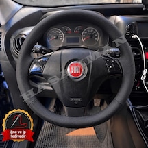 Fiat Linea Dikme Direksiyon Kılıfı Premium Komple Delikli Deri Siyah Dikiş 2007-2017