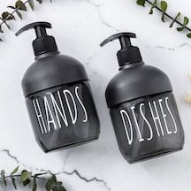 Porsima C-527 Cam Cool Sıvı Sabunluk Seti 2'Li 425 ML Antrasit