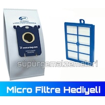 Philips Uyumlu - Aeg - Electrolux S Bag Toz Torba Ve Hepa Filtre Seti