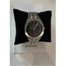 Swiss Plus Man Watch Basic Seri Model-6 St2302agp Black-silver Diğer
