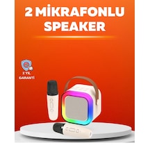 Hubrendy Tekno Ses Efektli Mikrofonlu Kablosuz Karaoke Sistemi