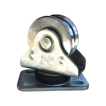 60 Mm Rayli Kapi Makarasi Döner Makara Katlanir Kapi Makarasi
