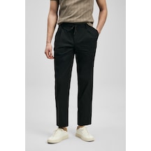 Lufian Malrıc Smart Erkek Chino Pantolon Slim Fit Siyah Siyah 111190364100100