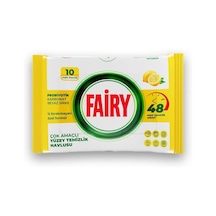 Çok Amaçlı Yüzey Temizlik Havlusu 10 Yaprak Limon Yağlı Beyaz Sirke & Karbonat 0