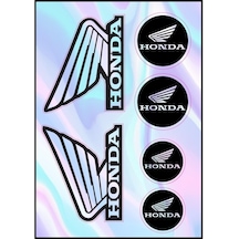 Motosiklet Honda Uyumlu Hologram Çoklu Sticker 02 Diğer