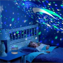 Dönen Star Master Renkli Yıldızlı Gökyüzü Projeksiyon Gece Lambası