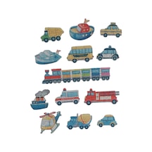 Araçlar Vehicles / 13 Adet Puzzle Yapboz Puzzle / 82 Parça