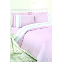 Özdilek Soft Linen Çift Kişilik Saten Nevresim Takımı, 200x220 Cm, Pembe Diğer