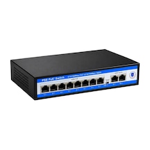 Novacom Nvc-pse0820 100/1000 Mbps 8 Port Poe + 2 Port Uplink Switch