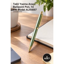 5 Adet Tükenmez Kalem Tekli Yazma Aracı, Ballpoint Pen, 14 Cm Model Alk4057